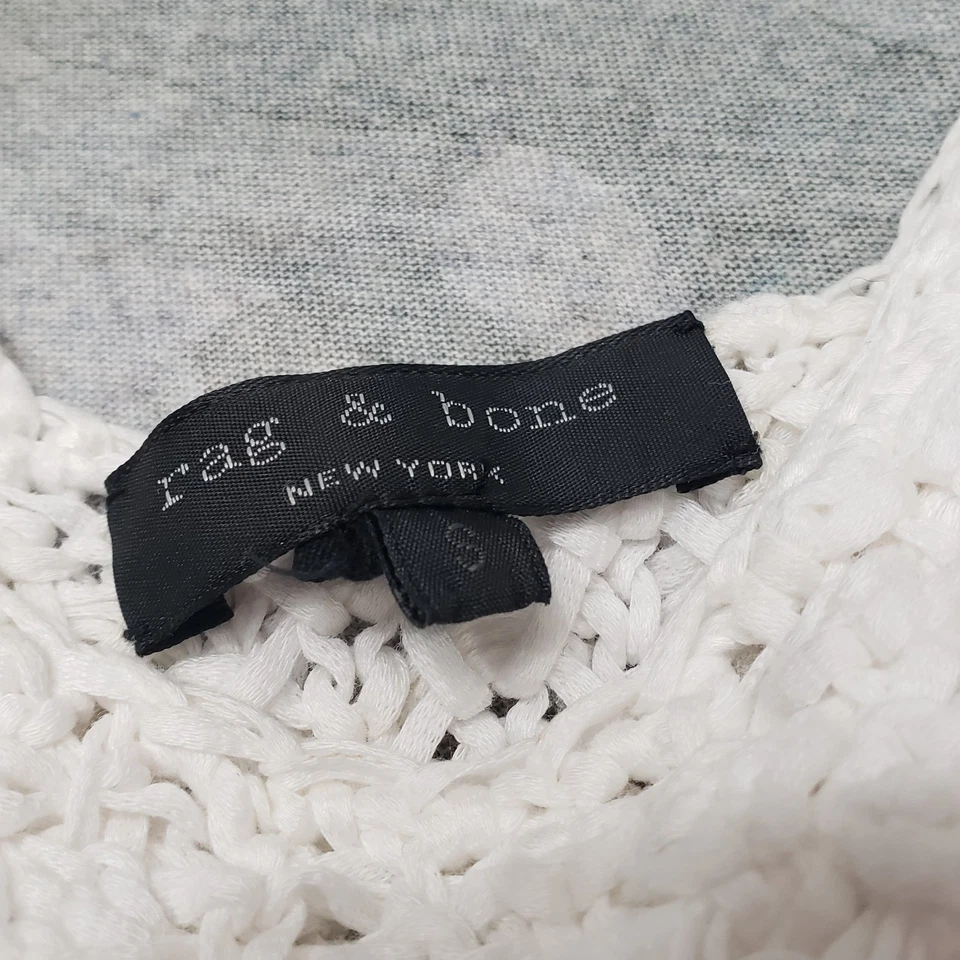 rag & bone Lizette Tank Top Womens Small Knit Tan Stripe Pullover Sleeveless - Image 2 of 4