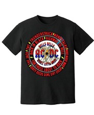 AC/DC Famous Rock Songs Of The Legendary Rock Band On An Record Tshirt