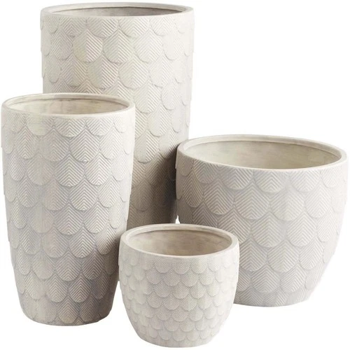 Cyan Design 11475 Nereus Grey Planter, Tall-Large - Picture 5 of 9