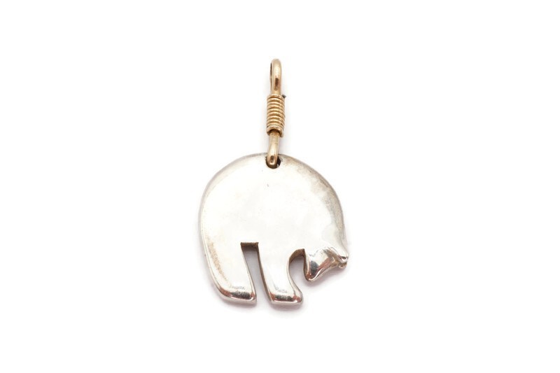Sterling Silver 925 Bear Pendant - image 1