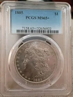 1885 Morgan Silver Dollar PCGS MS65+ $1 Coin 0.9 Fine Silver Uncirculated