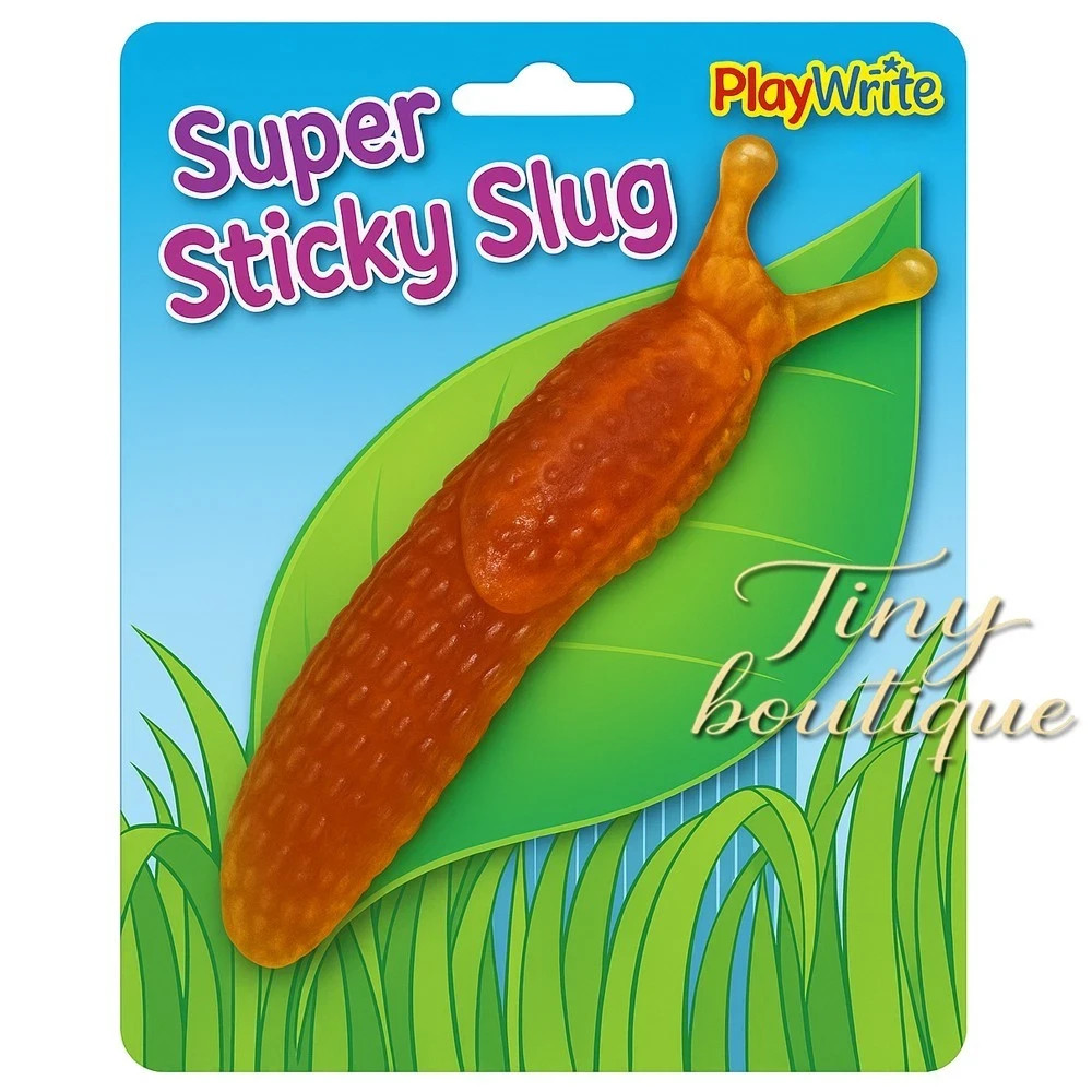Super Sticky Slimy Slug Stress Relief Stretchy Fun Toy for Kids Party Bag 14cm