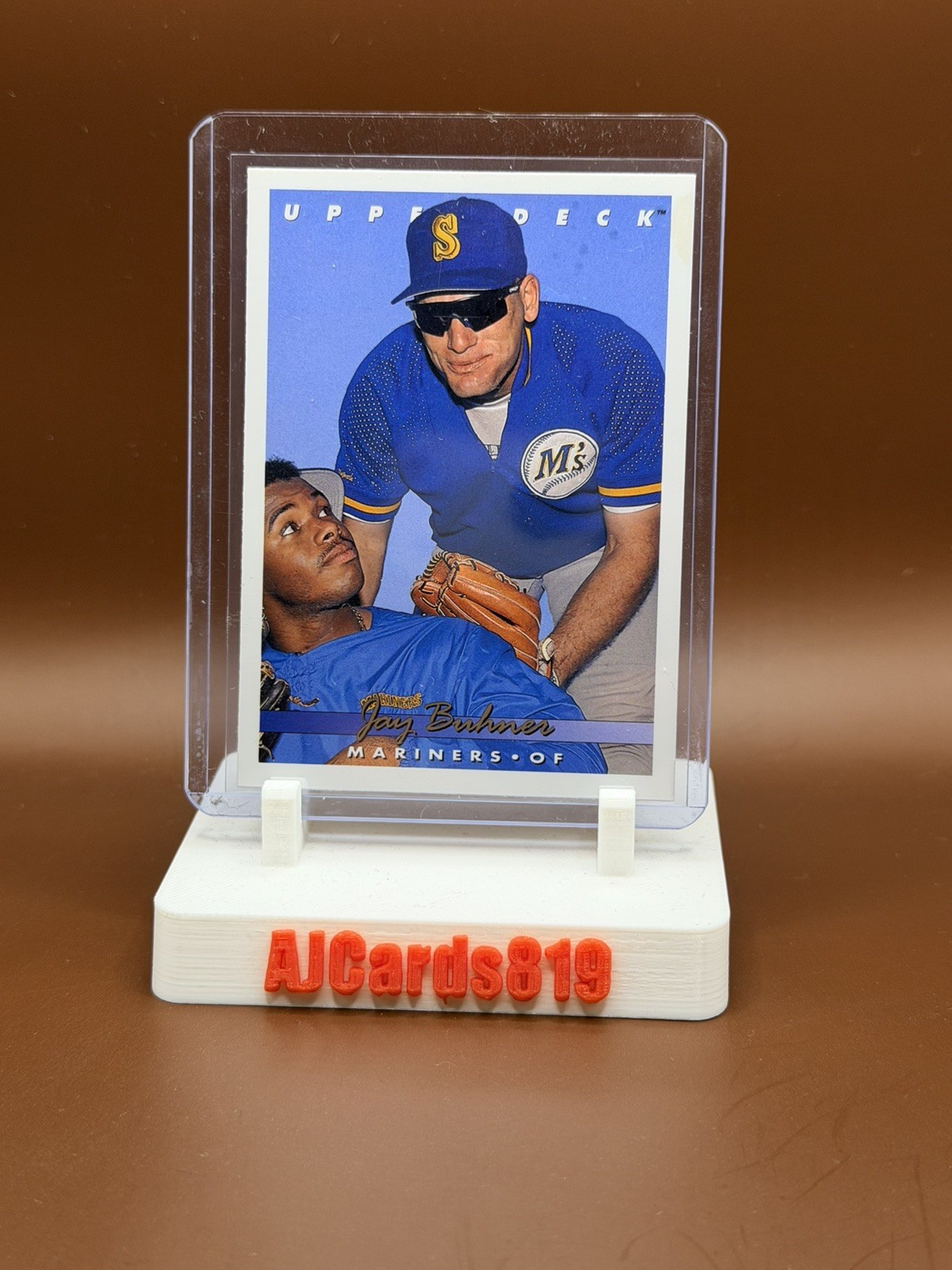 1993 Upper Deck #224 Jay Buhner (w/ Ken Griffey, Jr. HOF)
