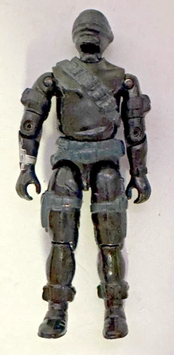 Vintage 1985 GI Joe Snake Eyes V2 Action Figure 3.75" Hasbro ARAH