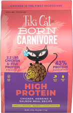 Tiki Cat Born Carnivore High Protein Dry Cat Food, Chicken, Herring Salmon Mea