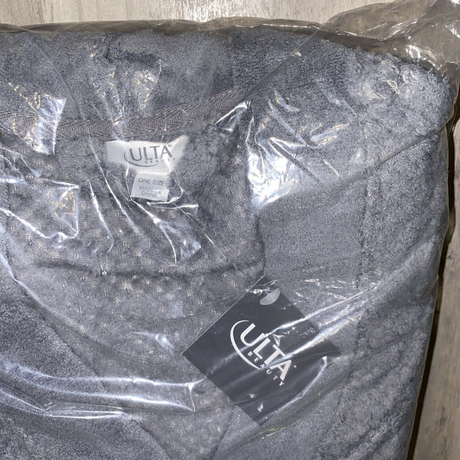 Ulta Bath Robe Men Women Plush Ultra Luxury Gray One Sz Loungewear