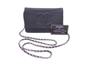 silver chain black bolsa