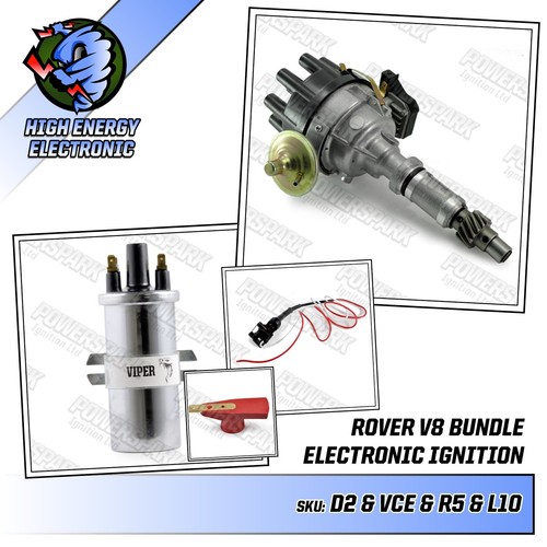 Distributore Rover V8 35D con Lucas DAB118 e Bobina Accensione Viper 3.5 3.9 4.2 L - Foto 1 di 11