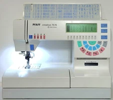 PFAFF 7570 Sewing Machine Walking Foot Heavy-Duty 2-Yr. Warranty Rebuilt Board