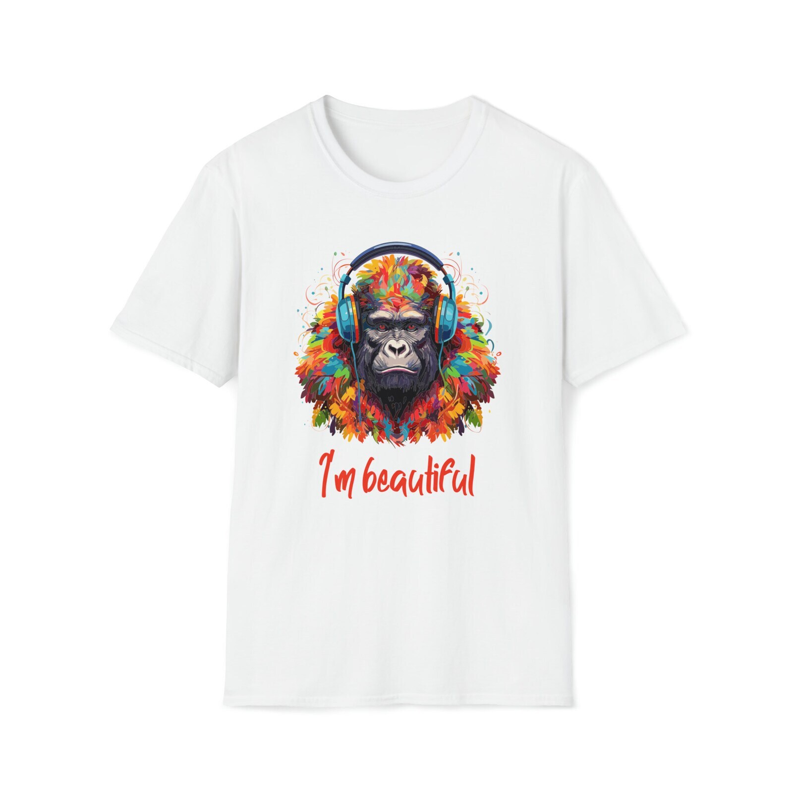 Silverback Ape (I'm beautiful) tshirt gift for him tshirt gift for her dad tshir
