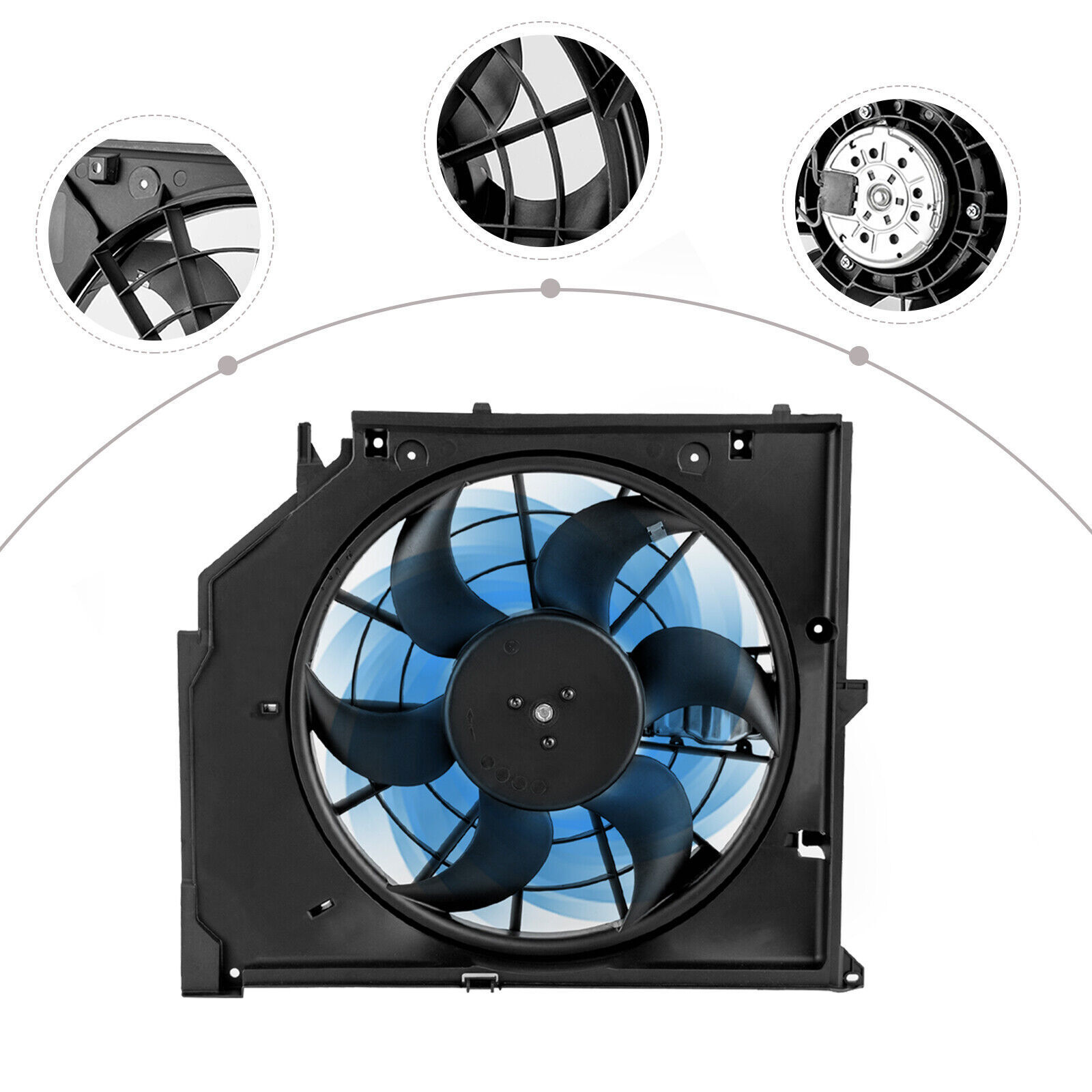 17117510617 For 20012006 BMW 3 Series 325CI 330CI Radiator Cooling Fan