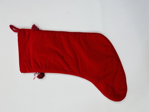 Vintage Needlepoint Santa Clause Christmas Stocking Country Primitive - Picture 2 of 3