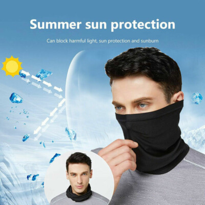 Cooling Neck Gaiter Tube Scarf – Face Mask For Motorcycle, Cycling, Hunting (Unisex)