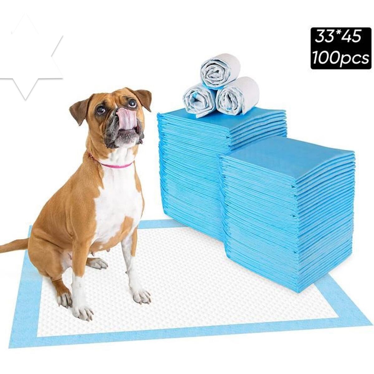 Tapis éducateur chiot ultra absorbant avec couche inférieure imperméable anti-fuite
