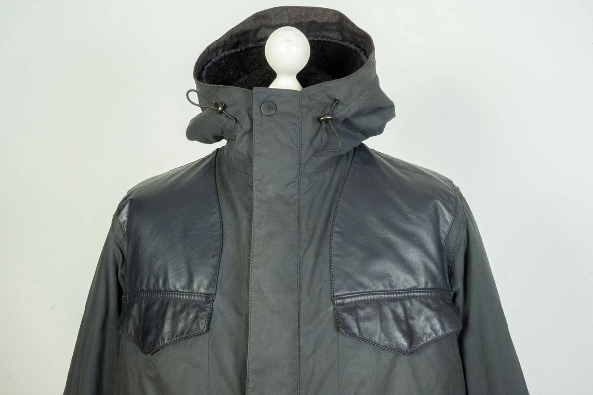 Mens barbour parka coats deals