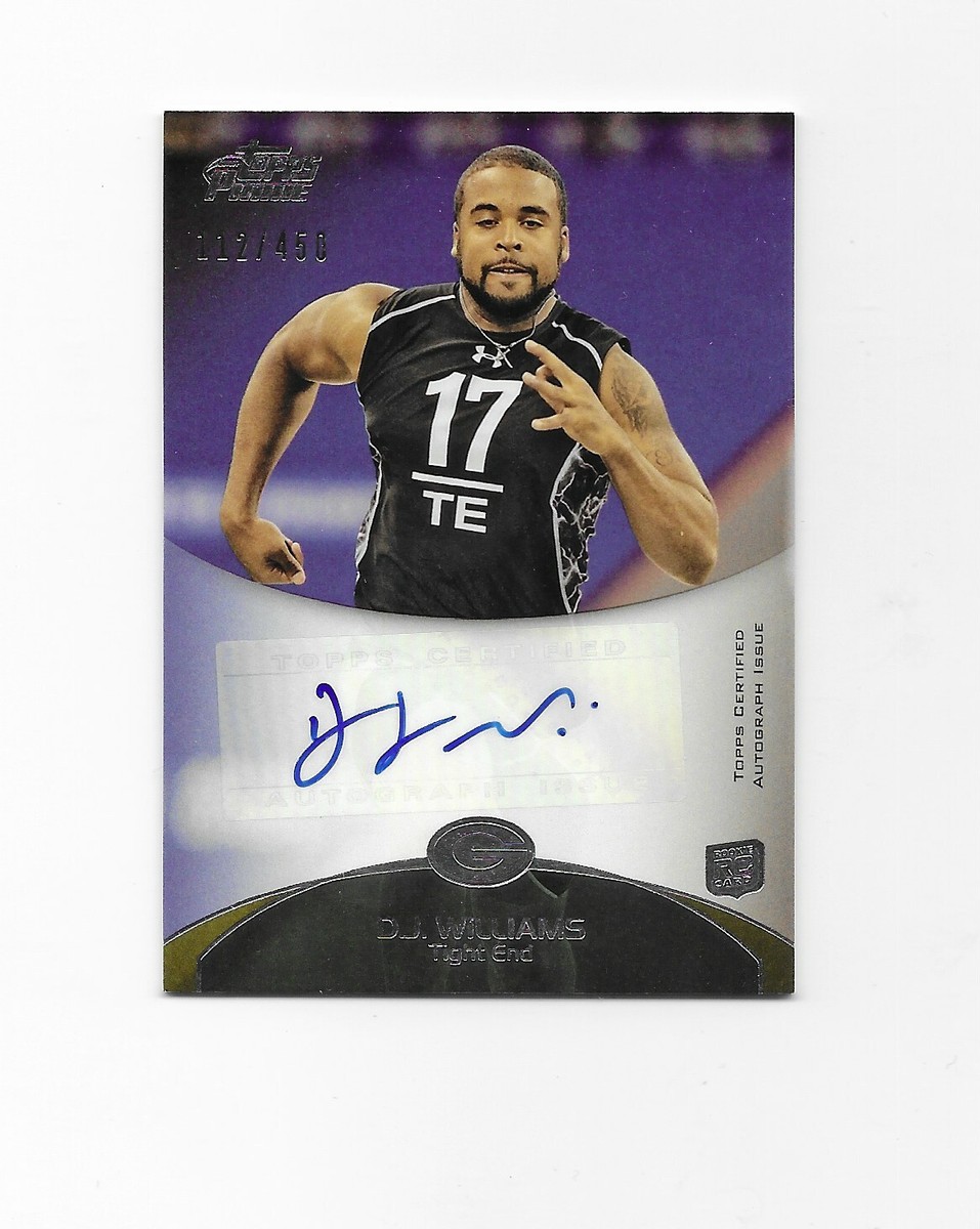 2011 Topps Prime Rookie Autographs #24 D.J. Williams /450 GREEN