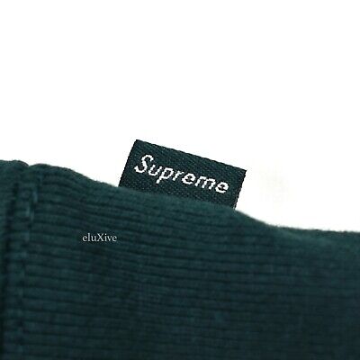 NWT Supreme NY Red Box Logo Crewneck Sweatshirt Dark Pine Green L FW22  AUTHENTIC