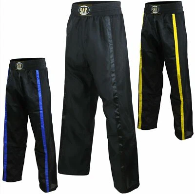 BAY mit Netz Kickboxhose Kampfsporthose Freestyle Hose Kickboxen universal Satin - Bild 1 von 4