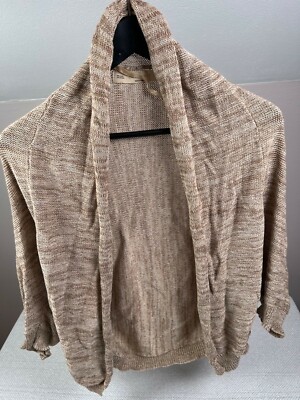 zara goldfaden offene Strickjacke Gr. M selten