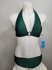Nwt Cupshe Womens Two Piece Swimsuit Size S- Green