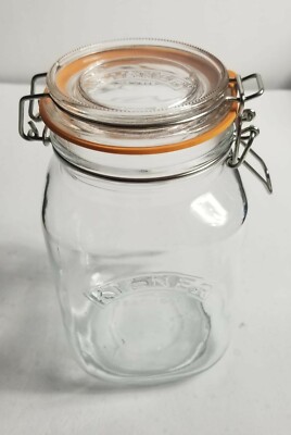 Kilner Square Jar Clip Top 1.5 L / 51 Fl Oz