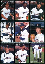 1994 Mothers Cookies SAN DIEGO PADRES Team Set ASHBY TONY GWYNN TREVOR HOFFMAN