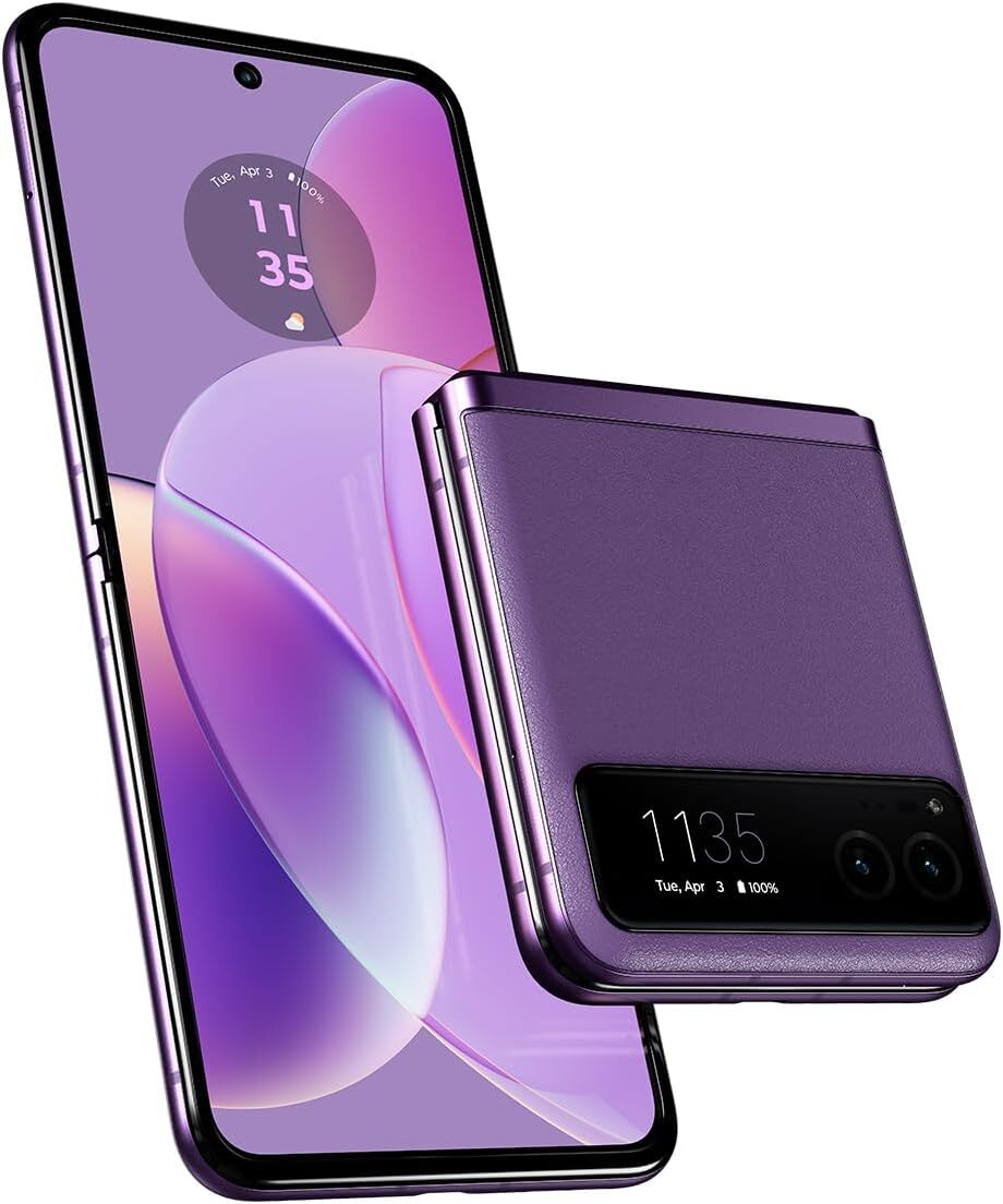 Motorola スマートフォン パープル Motorola Razr 40 5G (Summer Lilac) 256GB + 8GB RAM Android