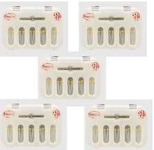 50pcs/5 box Dental Fiber Post Resin Post w/ Drills Screw Thread Quartz yellow US