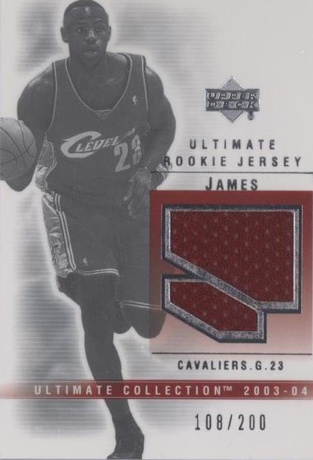 2003-04 Upper Deck Ultimate Collection - LeBron James #LJ-J for