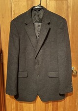 JoS. A Bank Men s Suit Jacket Blazer Size 42L 100 Wool Dark Gray Sport Coat