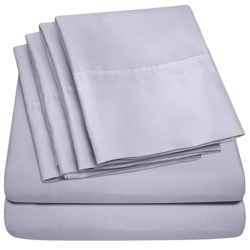 Sweet Home Collection 1500 Count Microfiber 6 Piece Sheet Set Cal King - 第 12/101 張圖片