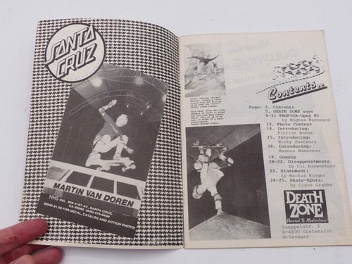 Death Zone #1 by Claus Grabke Skateboard Zine 80s Skate Fate Swank Magazine Rare - Picture 3 of 6