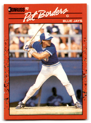 1990 Donruss #560 Pat Borders NM Near Mint Blue Jays ID:71413