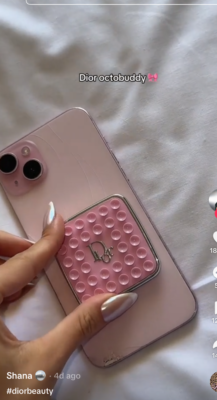 Dior pink octobuddy phone suction grippy | eBay