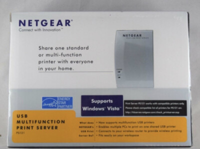 Netgear PS121 USB Mini Print Server - ***BRANDNEU VERSIEGELT VERPACKT***
