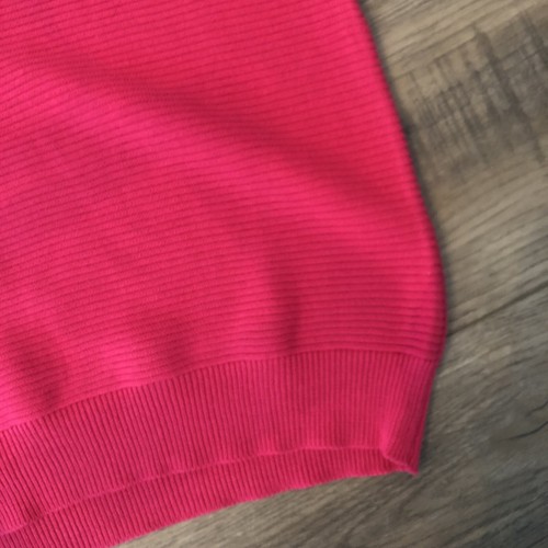 NWT BCBGeneration Pink Ribbed Sweater Dress Turtleneck Cutout Shoulder Sz S 6 - Picture 5 of 8