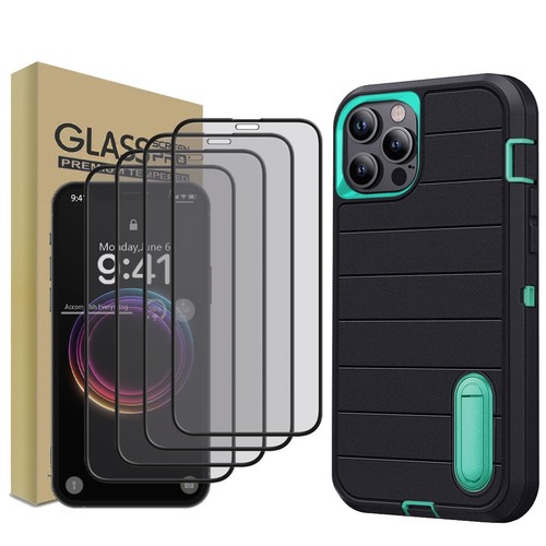 For iPhone 12/12 Pro/Pro Max Shockproof Case Hybrid Stand Cover Screen Protector - Picture 22 of 39