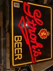 vintage lighted beer sign with Original wiring