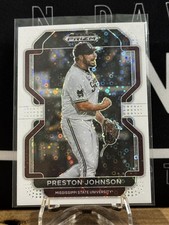 2022 Prizm Draft Picks - Preston Johnson #PDP197 White Bubble Prizm (RC) /50