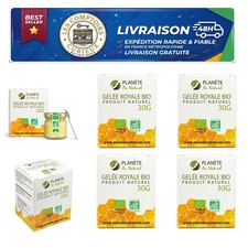Gelée Royale Bio Planète au Naturel 120g - 4 boîtes de 30g pure