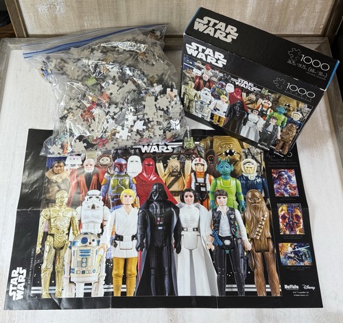 RARE Star Wars Vintage Figures Collector's Buffalo Puzzle 1000 Pieces COMPLETE - Picture 5 of 8
