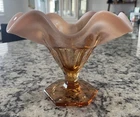 Fenton Cameo Opalescent 5 Inch Vase. Unmarked, Perfect!