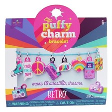Craft-tastic DIY Puffy Charm Bracelet Retro - Kids Bracelet Making Kit, Make...