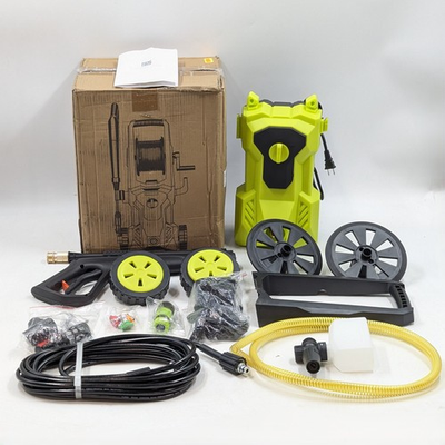 #ad Unbranded Electric Pressure Washer with Attachments Green $76.95