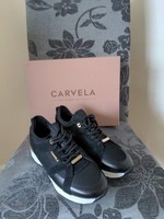 Brand New In Box Carvela  Black Tempo Trainers Size 4 (37)