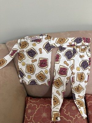 Posh Peanut Peanut Butter/ Jelly Pajamas 3t-4T EUC