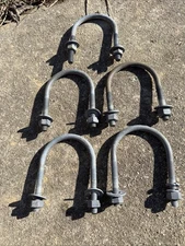 Set of 5 U-bolts Galvanized 7/8