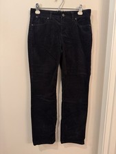 Talbots 8P Petite Womens Corduroy Heritage Pants Stretch Black