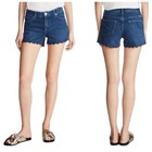 Maje Scalloped Denim Shorts XS 34 — photo 1