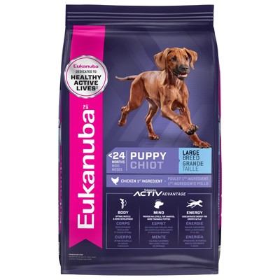 Dry Large Breed Puppy Food, Dry Dog Food for Puppies with Protein, DHA and Vi...